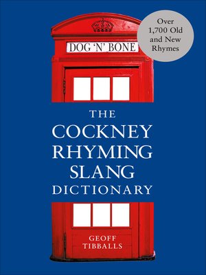cover image of The Cockney Rhyming Slang Dictionary